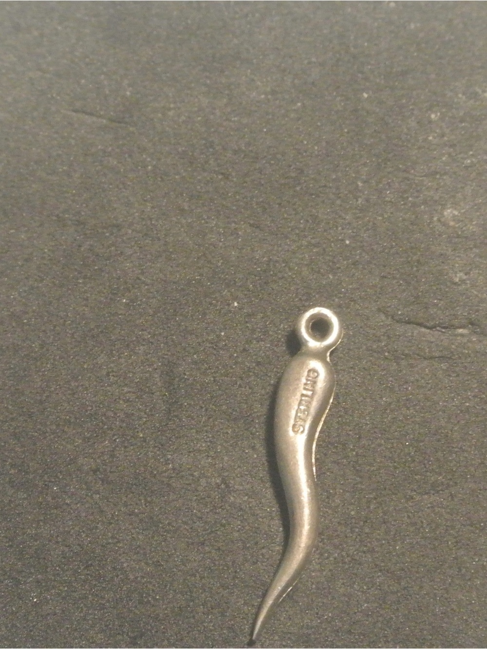 Vintage Sterling Silver 925 Italian Horn Pendant